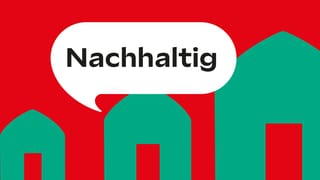 Mach deinen Herzenssache Schriftzug - Nachhaltig in Sprechblase