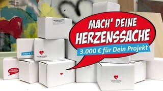 Mach' Deine Herzenssache - 3.000 Euro für Dein Projekt