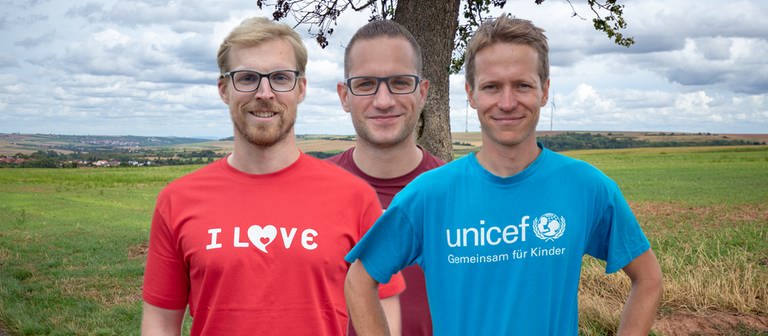 Die drei Teilnehmer des Rheinland-Pfalz-Laufs (Foto: Janssen, Fabian)