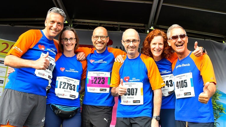 Läufer:innen beim Gutenberg Marathon (Foto: Peter Pulkowski)