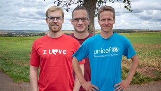 Die drei Teilnehmer des Rheinland-Pfalz-Laufs