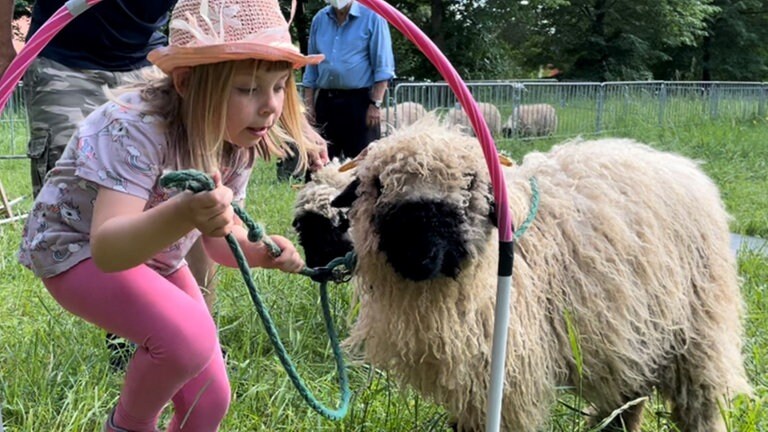 Emma mit Schaf (Foto: Herzenssache e.V.)