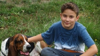 Djaffar mit seinem Hund