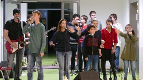 Schulband der Peter-Jordan-Schule in Mainz (Foto: Herzenssache) Schulband der Peter-Jordan-Schule in Mainz